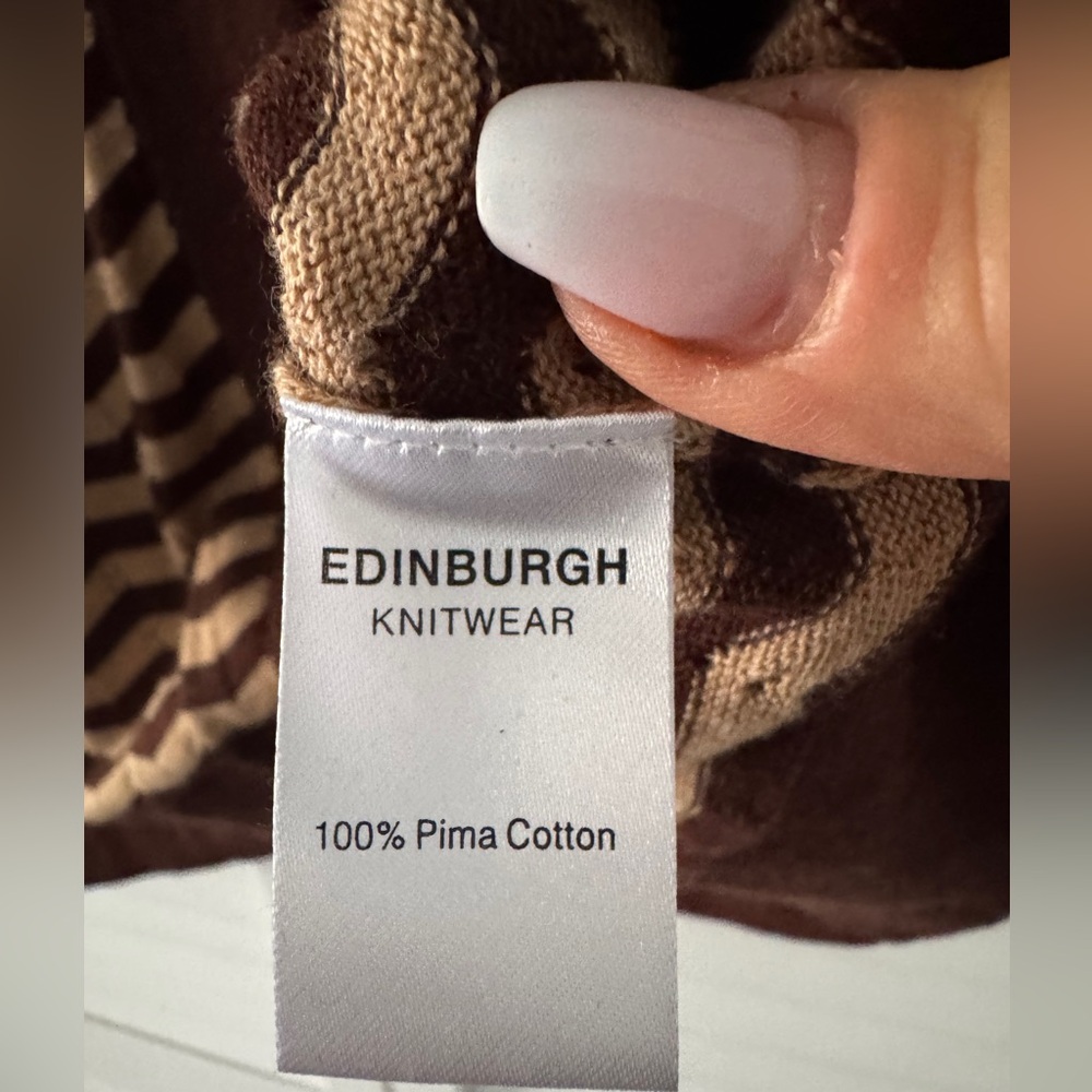 Edinburgh Knitwear Monte Carlo Stripe Cardigan - Picture 4 of 5